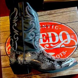 Snake skin boots